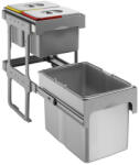 EKOTECH - Beépíthető hulladékgyűjtő TANDEM SHORT 40 - 1x34 liter + 2x12 liter (91244100) - ellecishop