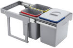 EKOTECH - Beépíthető hulladékgyűjtő EKKO EASY 40 - 1x16 liter+2x8 liter (90994100) - ellecishop