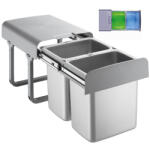 EKOTECH - Beépíthető hulladékgyűjtő EKKO 40 - 2x16 liter (90044100) - ellecishop