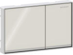 Geberit Clapeta actionare rezervor wc, gri nisip sticla lucioasa cu banda de design sticla acoperita cu oglinda, Geberit Omega60 (115.081.JL.1)