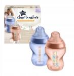 Tommee Tippee Natural Start Anti-colic 260 ml, 0m+, rózsaszín 2 db (10415)