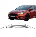 5K Parts Oldalsó szélvédő díszlécek rozsdamentes acél króm Ford Focus 2011-2017 sedan