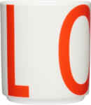 Design Letters Cană Vintage ABC Love alb-roșu (10101026CHTOLOVE)