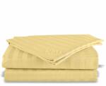 EMI Cearșaf de pat din damasc simplu 140x220 auriu EMI