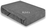 EMI Cearșaf de pat gri frotir EMI, Foaie 90x200