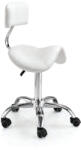 SalonTools mobilier, aparate și accesorii Scaun tip leagăn cu spătar - alb, pentru confort și relaxare maximă (XS370571)