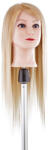 SalonTools mobilier, aparate și accesorii Cap de păpușă cu păr blond natural lung - 55 cm (XS400876)