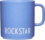 Design Letters Cana cu toarta Favourite Rockstar, albastra (10101008PRBLUROCKS)