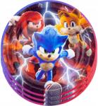 SHOW Papírtányér Sonic Kék 18 cm Születésnapi Dekoráció Szett 10 db