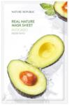 Nature Republic NATURE REPUBLIC Real Nature tápláló maszk avokádó kivonattal 23 ml