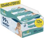 Pampers 99% Water, 720 db (12× 60 db)