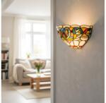 Brilagi - Aplica de perete Tiffany din vitralii LUISA 1xE27/40W/230V (BG4823)