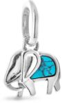 PANDORA 793858C01 Türkiz elefánt mini függő charm (Ag925/1000, 1, 1 g)