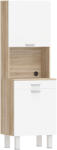 HOMCOM Mobilier Bucătărie 174 cm cu Sertar, Rafturi, Blat și Orificiu pentru Cabluri | Aosom Romania (83A-512V00WT) Comoda