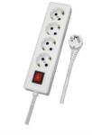 Dablerom Prelungitor cu intrerupator Dablerom 31-6450, 4 prize Schuko, 5m, alb (31-6450)