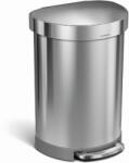 simplehuman 60 l, pedálos, félkör alakú, szálcsiszolt, rozsdamentes acél FPP (CW2029)
