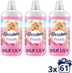 Coccolino Fresh Silk Lily 3x1, 403 l (61 mosás) (3x8720181929991)