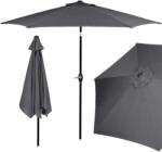 SPRINGOS Umbrela terasa gradina, cu manivela si inclinare, GU21, diametru 260cm, gri antracit (GU0021)