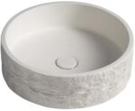 SAPHO ISPIR 40 cm pultra ültethető betonmosdó, világos szürke AR474 (AR474)
