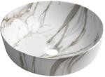 SAPHO RONDEA 41 cm pultra ültethető kerámiamosdó, bianco carrara AR445BC (AR445BC)