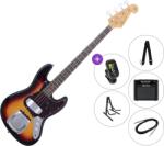 SX SJB62C+ SET 2 3-Tone Sunburst Elektromos basszusgitár