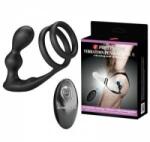 Boss of Toys Pretty Love Marshall Dual Stimulation Silicone Ring Set with Remote, Black
