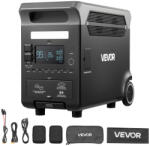 VEVOR Hordozható erőmű 3600 W, 3840 Wh LiFePO4 akkumulátorral - napelemes generátor 10 kimenettel (AKKUMULATOR_V0W5001V2)