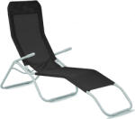 AGA Șezlong de grădină Aga SIESTA Negru (MR4250-Black nebo MC372171S)