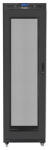 Lanberg 19" szabadon álló rack szekrény 42U/600X800 perforált ajtó, lapraszerelt, LCD kijelző, fekete V2 (FF01-6842-23BL) - wincity