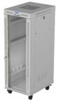 Lanberg 19" szabadon álló rack szekrény 32U/600X800 üvegajtó, lapraszerelt, LCD kijelző, szürke V2 (FF01-6832-12SL) - wincity