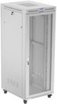 Lanberg 19" szabadon álló rack szekrény 42U/800X1000 perforált ajtó, lapraszerelt, LCD kijelző, szürke (FF01-8042-23SL) - wincity