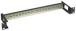 Lanberg 19" 1U DIN sín panel, fekete (AK-1801-B) - wincity