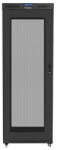 Lanberg 19" szabadon álló rack szekrény 42U/800X800 perforált ajtó, lapraszerelt, LCD kijelző, fekete (FF01-8842-23BL) - wincity