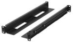 Lanberg 397-680 mm állítható rack sín készlet , 1U, fekete (AK-1901-B) - wincity