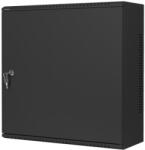 Lanberg 19" fali rack szekrény 6U+3U/540X200, alacsony profilú, összeszerelt, fekete (WAF1-5203-06-00B) - wincity