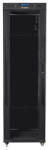 Lanberg 19" szabadon álló rack szekrény 42U/600X600 üvegajtó, lapraszerelt, LCD kijelző, fekete V2 (FF01-6642-12BL) - wincity