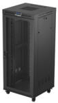 Lanberg 19" szabadon álló rack szekrény 37U/800X800, perforált ajtó, lapraszerelt, LCD kijelző, fekete (FF01-8837-23BL) - wincity
