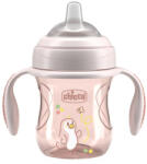 Chicco Transition Pink Tanulópohár Fülekkel 4 Hónapos Kortól - Finom Átmenet Cumisüvegről Pohárra