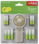 GP Batteries SUPER Alkaline LR6/12S + LR03/12S + Ventillátor tartós 1, 5V elem (GP-Super-LR6-12-LR03-12-B0161M)