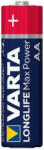 VARTA LONGLIFE Max Power Alkaline LR6/4 4706 1, 5V tartós AA ceruza elem (Varta-Longlife-Max-Power-LR6-4-4706)