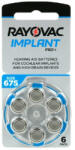 Rayovac Implant Pro+ 675/6 PR44 1, 45V hallókészülék elem (Rayovac-Implant-Pro-675-6)