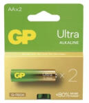 GP Batteries ULTRA Alkaline LR6/2C G-TECH tartós 1, 5V AA ceruza elem (GP-Ultra-LR6-2C-B1306)