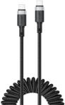 ACEFAST USB-C - USB-C Spirál Kábel - 1.2m 3A - Fekete (C14-03)
