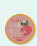 A'pieu Mască de buze cu miere și lapte Honey & Milk Daily Lip Mask - 6 g Peach