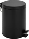Toro Coș de gunoi cu pedală din oțel inoxidabil, negru, 5 l Cos de gunoi