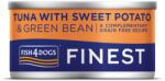 Fish4Dogs Conservă pentru câini cu ton, cartofi dulci și fasole verde 85 g FISH4DOGS Finest