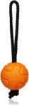 Explorer Dog AirBall cu frânghie - minge portocalie pentru câini 6, 5 cm