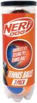 NERF DOG mingi de tenis pentru câini fără fluier 3 buc în tub 6, 5 cm