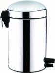 Toro Coș de gunoi retro cu pedală 5 l, metalic, 20 × 31, 5 cm Cos de gunoi
