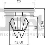 FA1 Trim, Protecție, Embleme Dungi decorative, de protectie FA1 12-40023.10 (FA1124002310)